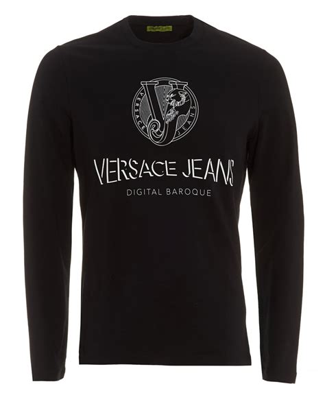 mens versace long sleeve shirts|versace long sleeve t shirts.